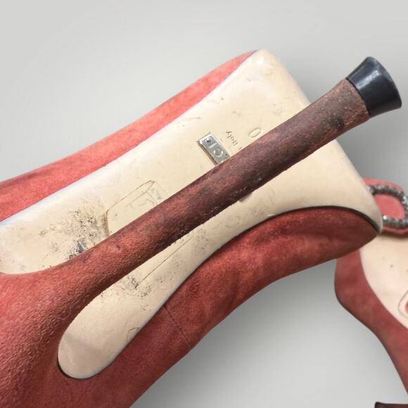 GUCCI Pink DIONYSUS Jeweled Tiger Heels Pumps Shoes sz40 - Picture 10 of 16